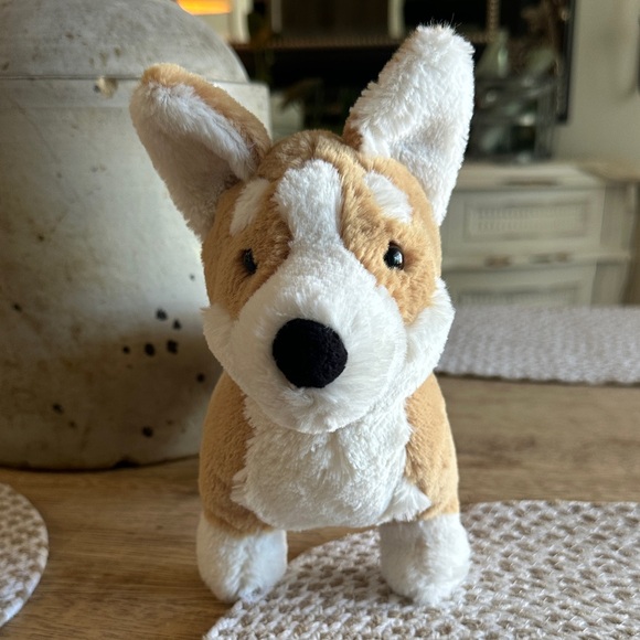 JELLYCAT Adorable Corgi Plush Toy dog EUC - Picture 1 of 6